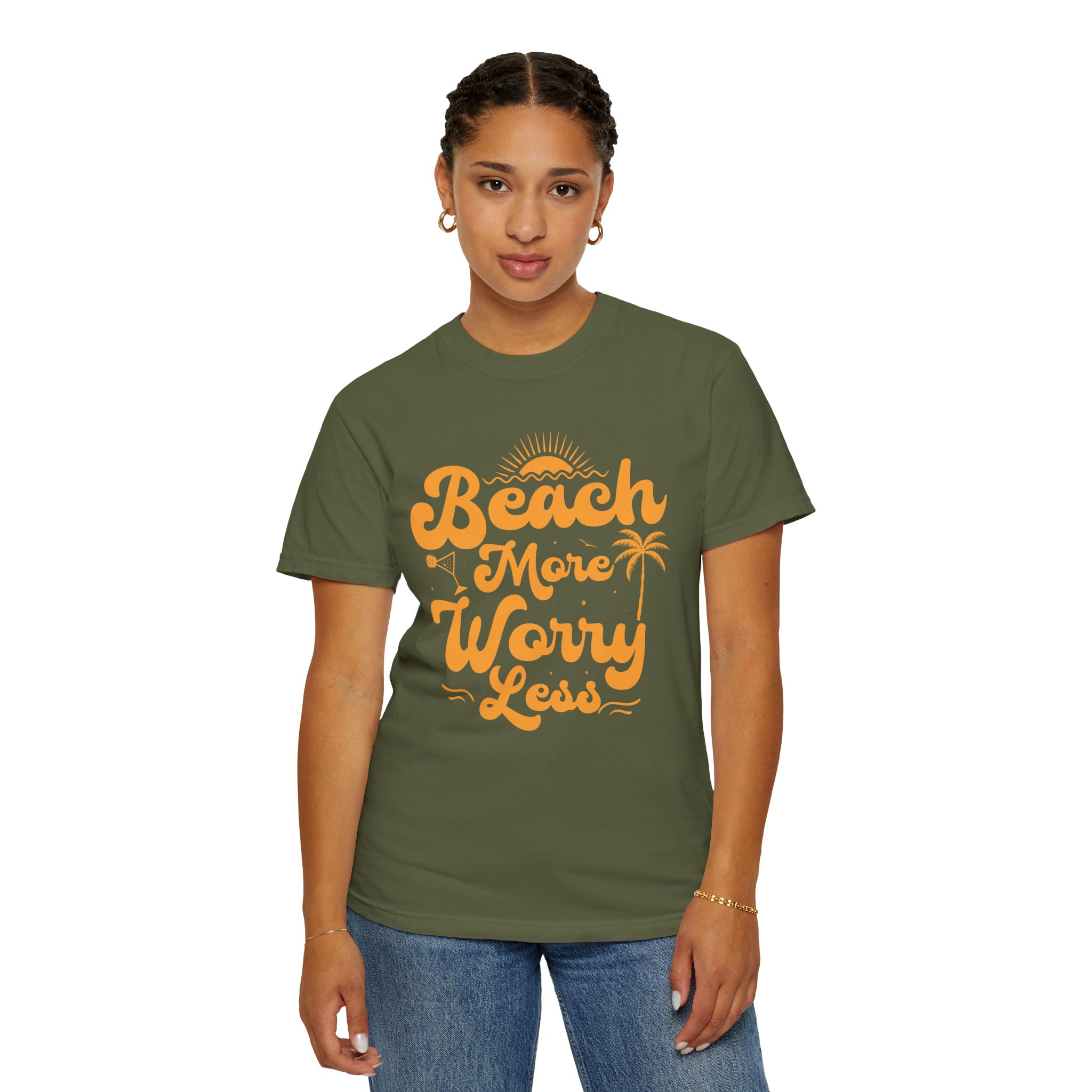 C - 13.12a - Beach Vibes T-Shirt - Unisex Garment-Dyed Tee, Summer Apparel, Gift for Beach Lovers, Vacation Outfit, Relaxing Days. - Image 20