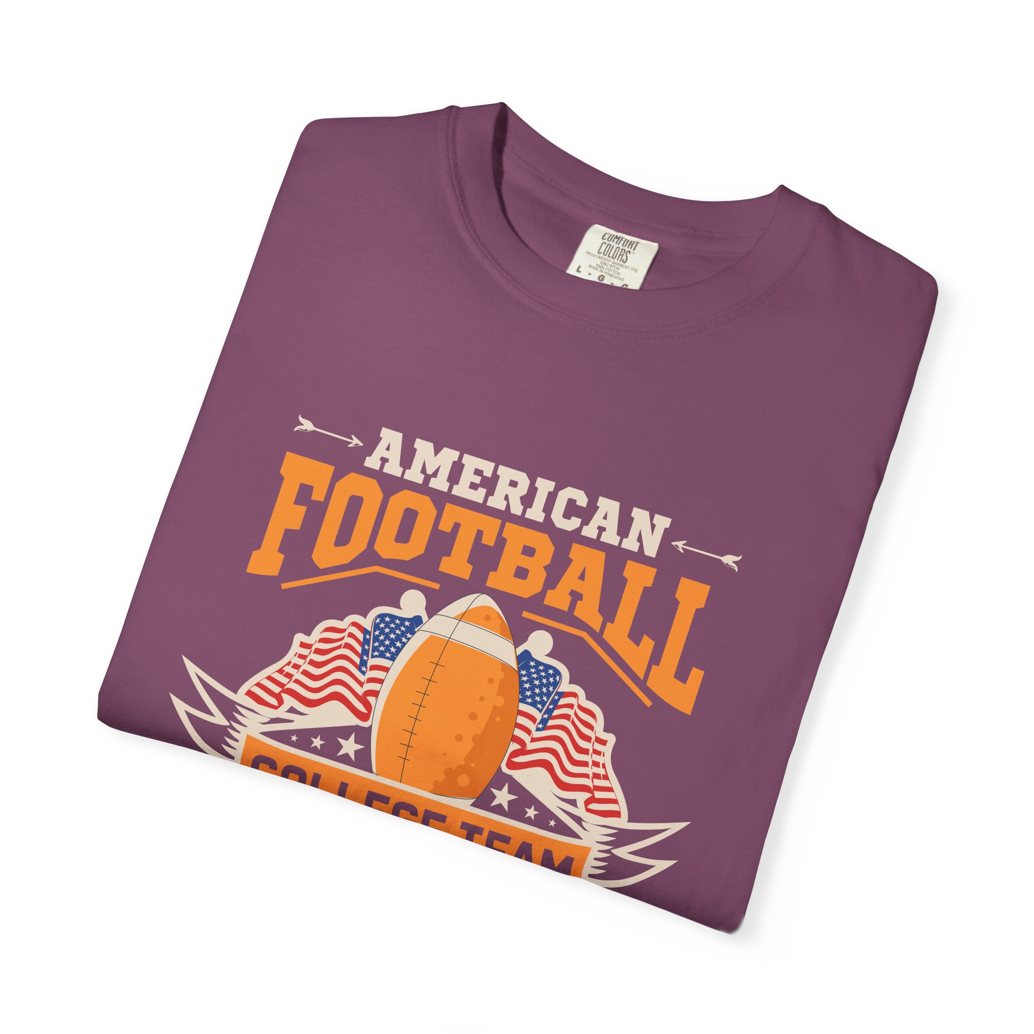 American Football Unisex Garment-Dyed T-Shirt, Perfect for Game Day, Sports Fan Gift, Tailgate Party, College Team Merchandise. - Image 31