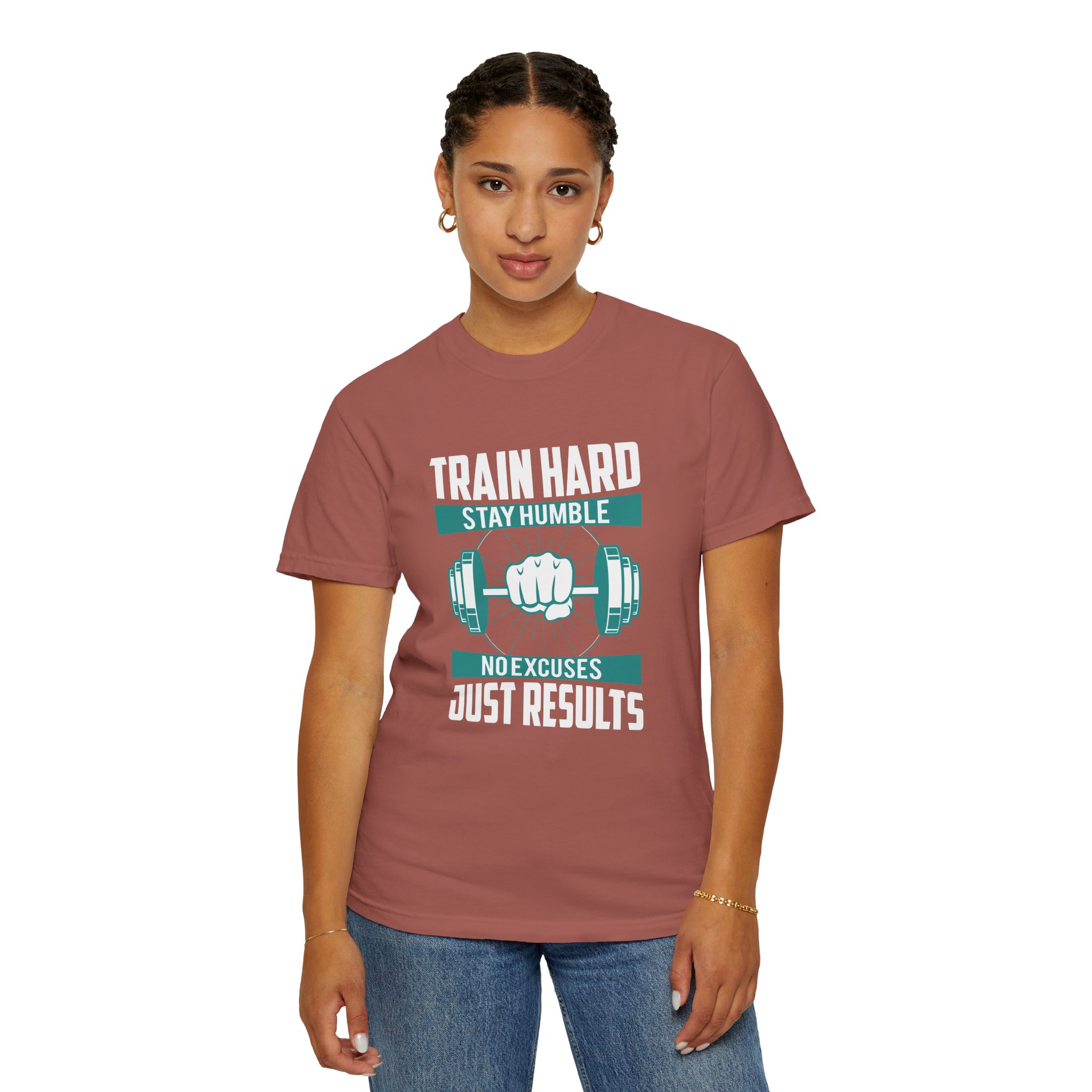 Gym Motivation T-Shirt - Train Hard Stay Humble Design, Fitness Apparel, Athleisure Wear, Workout Gear, Gift for Gym Lovers. - Image 36