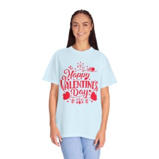 Happy Valentine’s Day Heart Design T-Shirt – Romantic Love Graphic Tee for Couples, Gift Giving & Festive Celebration. - Image 43