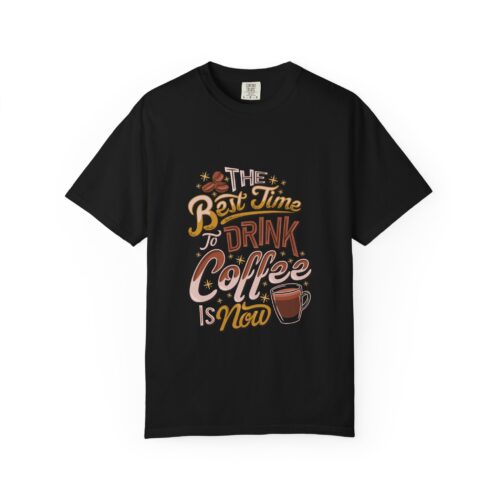 Coffee Lovers Unisex Garment-Dyed T-Shirt | Perfect Gift for Baristas, Coffee Enthusiasts, Casual Wear, Unique Coffee Shirt