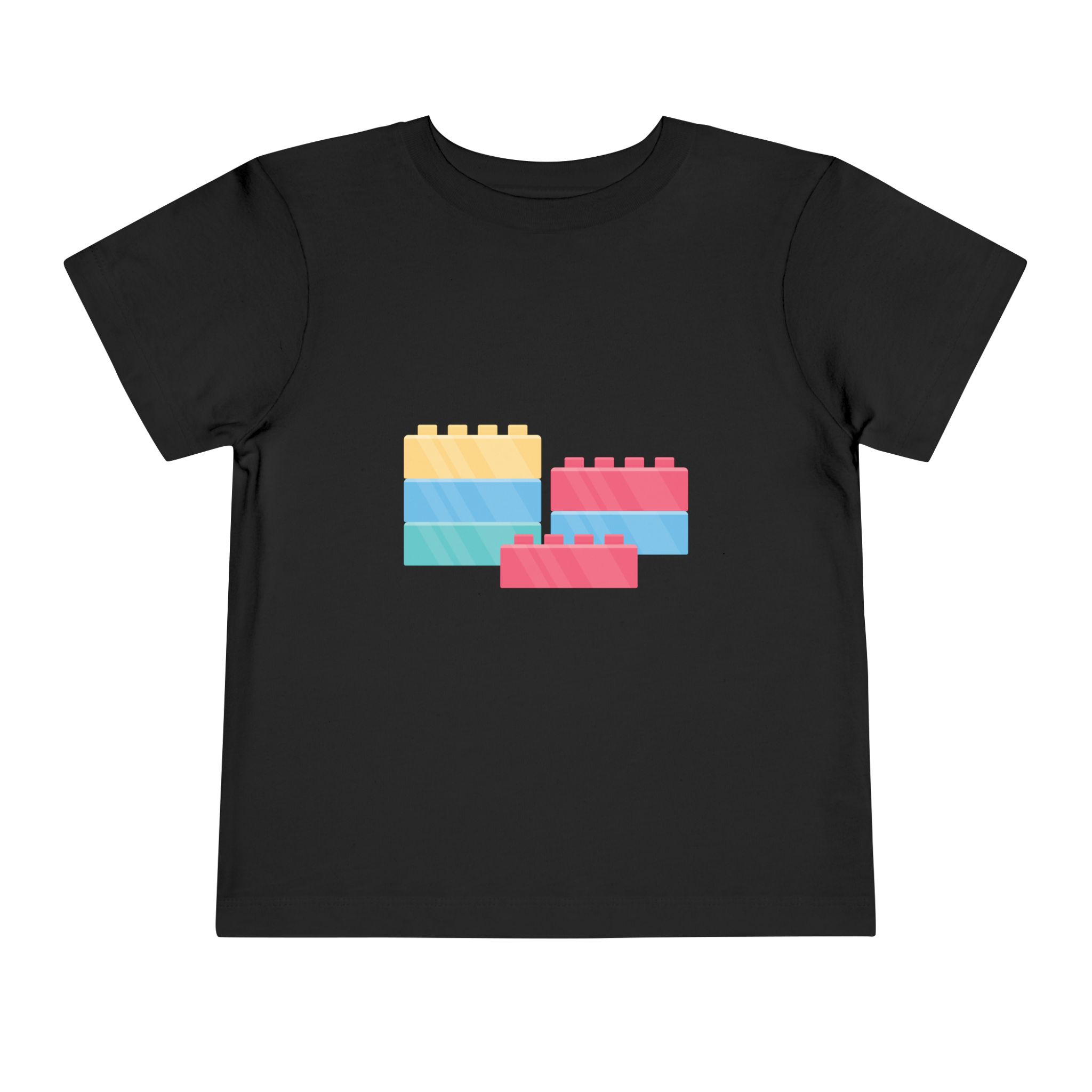 Colorful Building Blocks Toddler T-Shirt – Cute Kids Graphic Tee for Boys & Girls. - Image 5