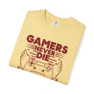 Retro Gaming Tshirt: Classic Arcade - Gamers Never Die They Just Respawn Unisex Tee - Image 31