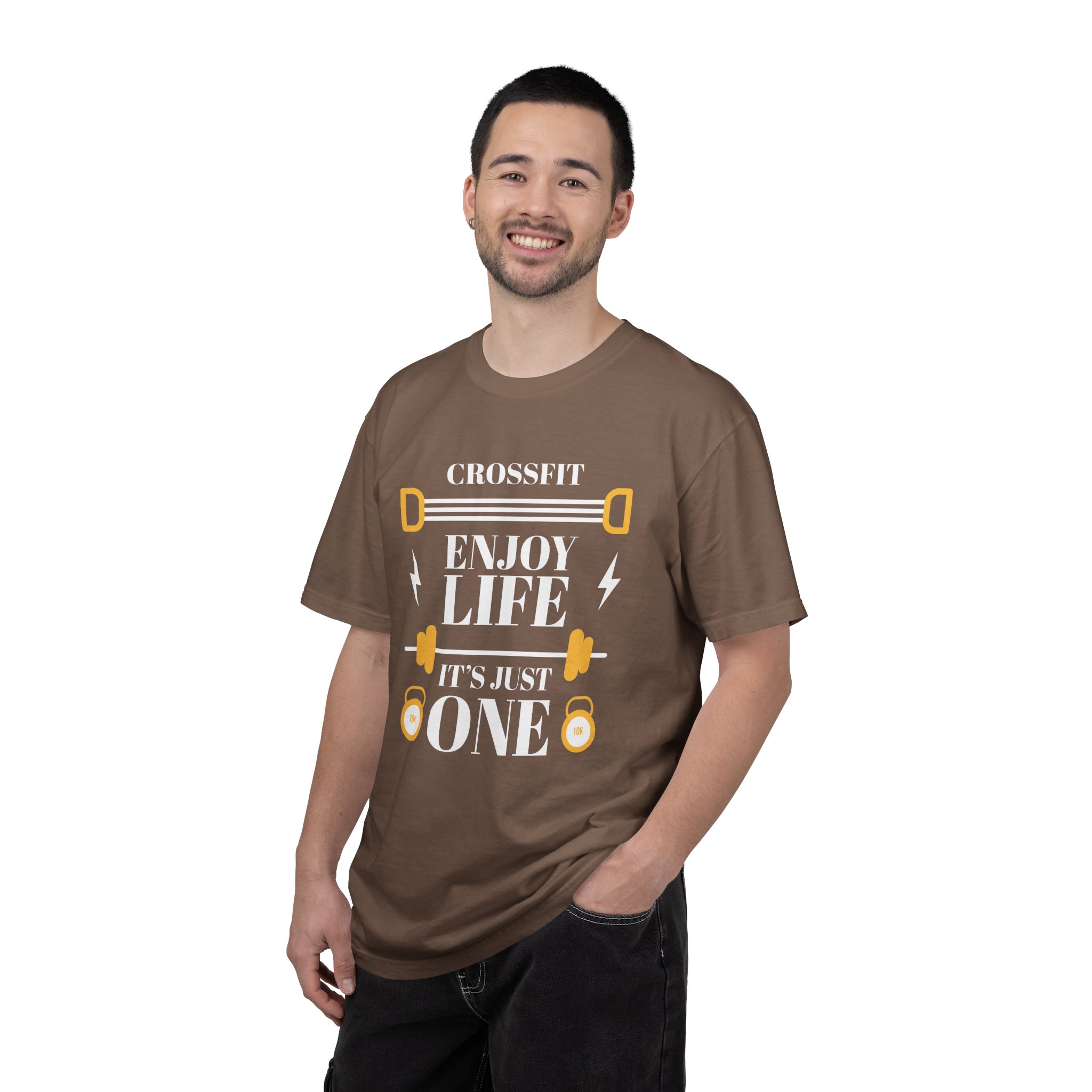 CrossFit Motivational T-Shirt, Unisex Workout Tee, Gym Apparel, Fitness Gift, Enjoy Life It's Just One. - Image 10