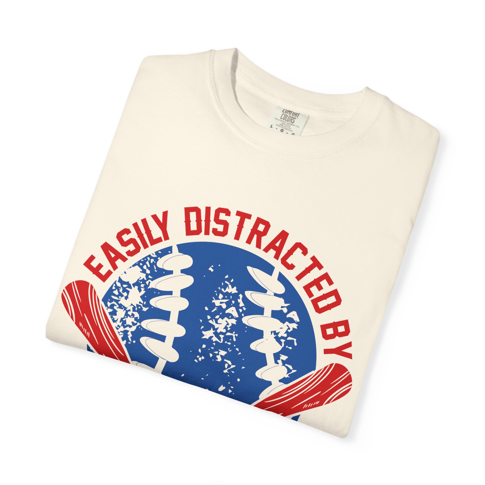 Unisex Baseball T-Shirt - Easily Distracted by Baseball, Sporty Tee, Gift for Baseball Lovers, Summer Wear, Casual Apparel. - Image 7