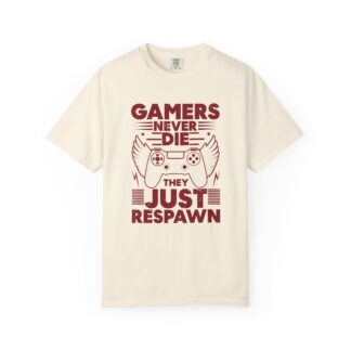 Retro Gaming Tshirt: Classic Arcade - Gamers Never Die They Just Respawn Unisex Tee - Image 17