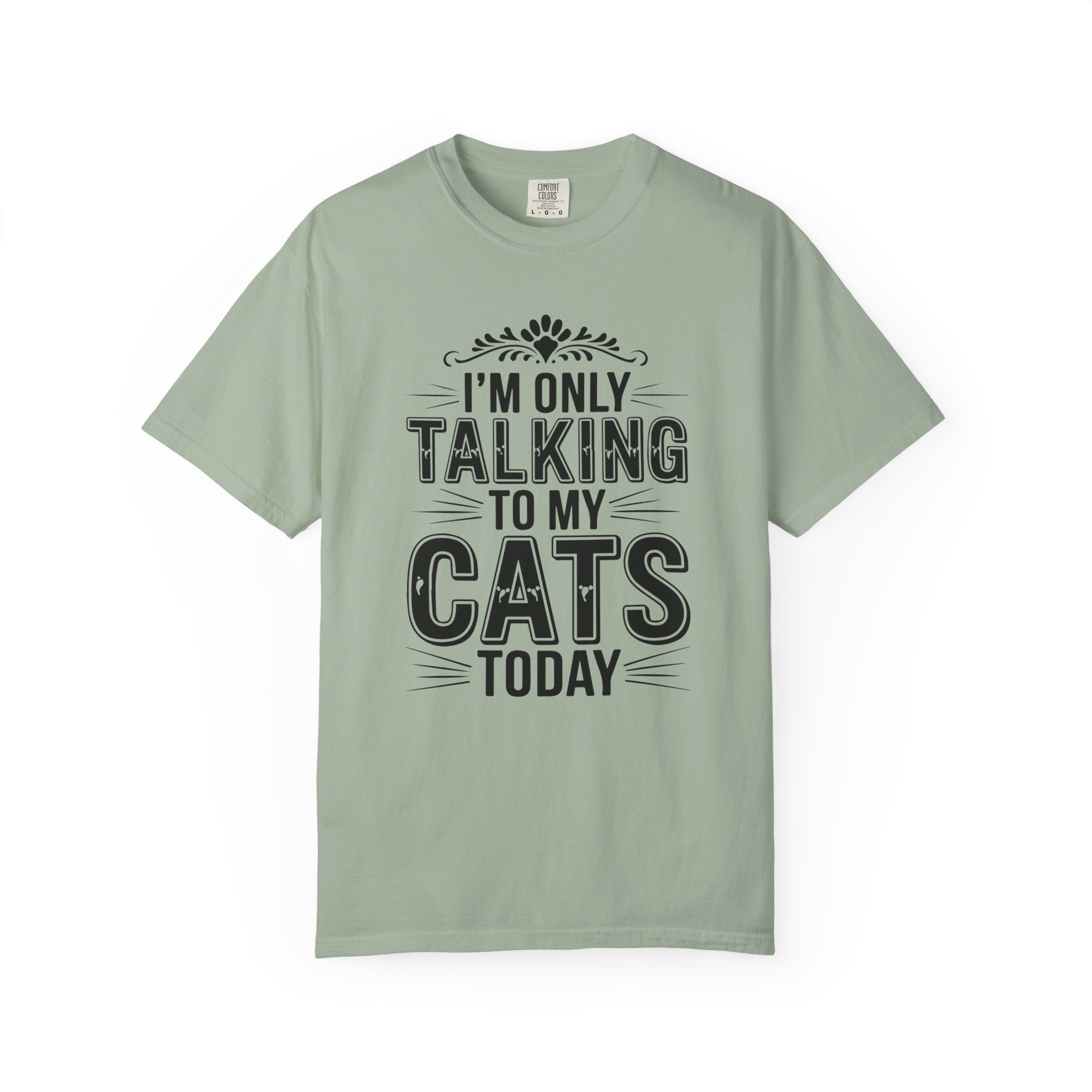 b2 - 5.6 - I’m Only Talking to My Cats Today T-Shirt – Funny Cat Lover Graphic Tee for Introvert Vibes & Cozy Pet Lover Style. - Image 25