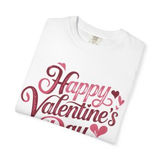 Happy Valentine’s Day Heart Script T-Shirt – Romantic Love Graphic Tee for Couples, Gift Giving & Festive Celebration. - Image 15