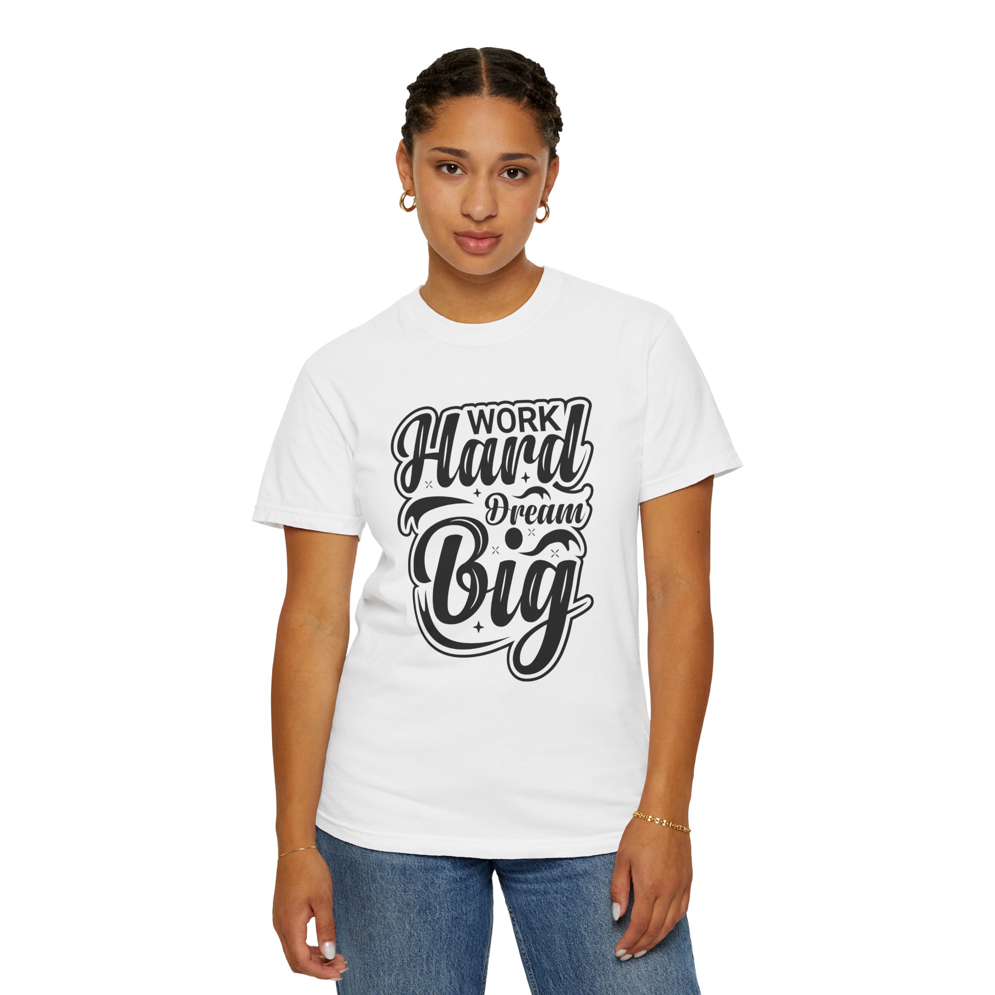 Motivational T-Shirt - Work Hard Dream Big - Unisex Tee for Inspiration, Casual Wear, Gift, Fitness, Entrepreneurs. - Image 12