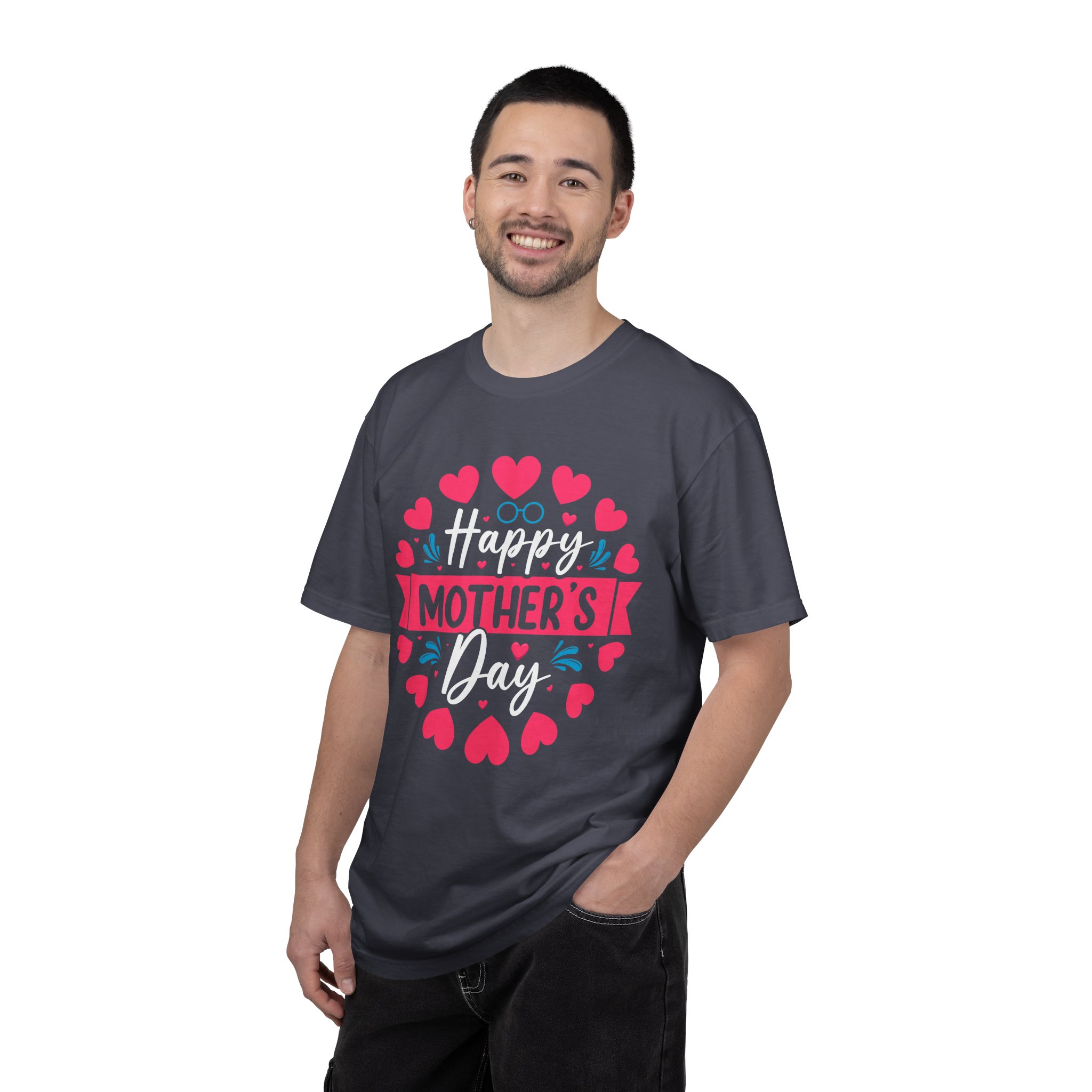 Happy Mother’s Day Floral Heart T-Shirt – Cute Love Graphic Tee for Moms, Perfect Gift Giving & Celebration Wear. - Image 34