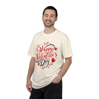 Happy Valentine’s Day Heart Design T-Shirt – Romantic Valentine Graphic Tee for Couples, Love Gift & Festive Wear. - Image 10