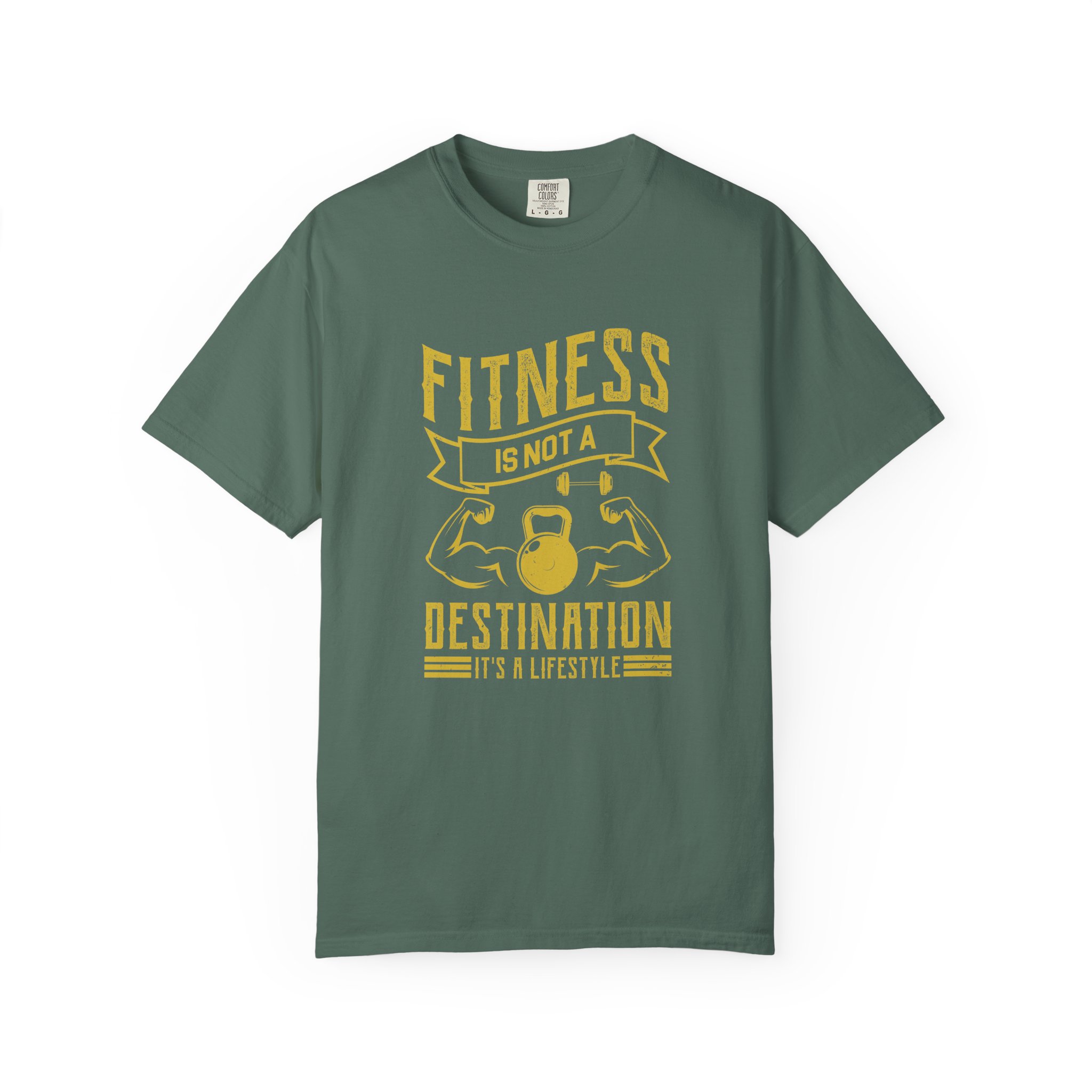 b2 - 6.1 - Fitness Is Not a Destination T-Shirt – Motivational Gym Graphic Tee with Kettlebell Design for Strength, Progress & Healthy Lifestyle. - Image 17