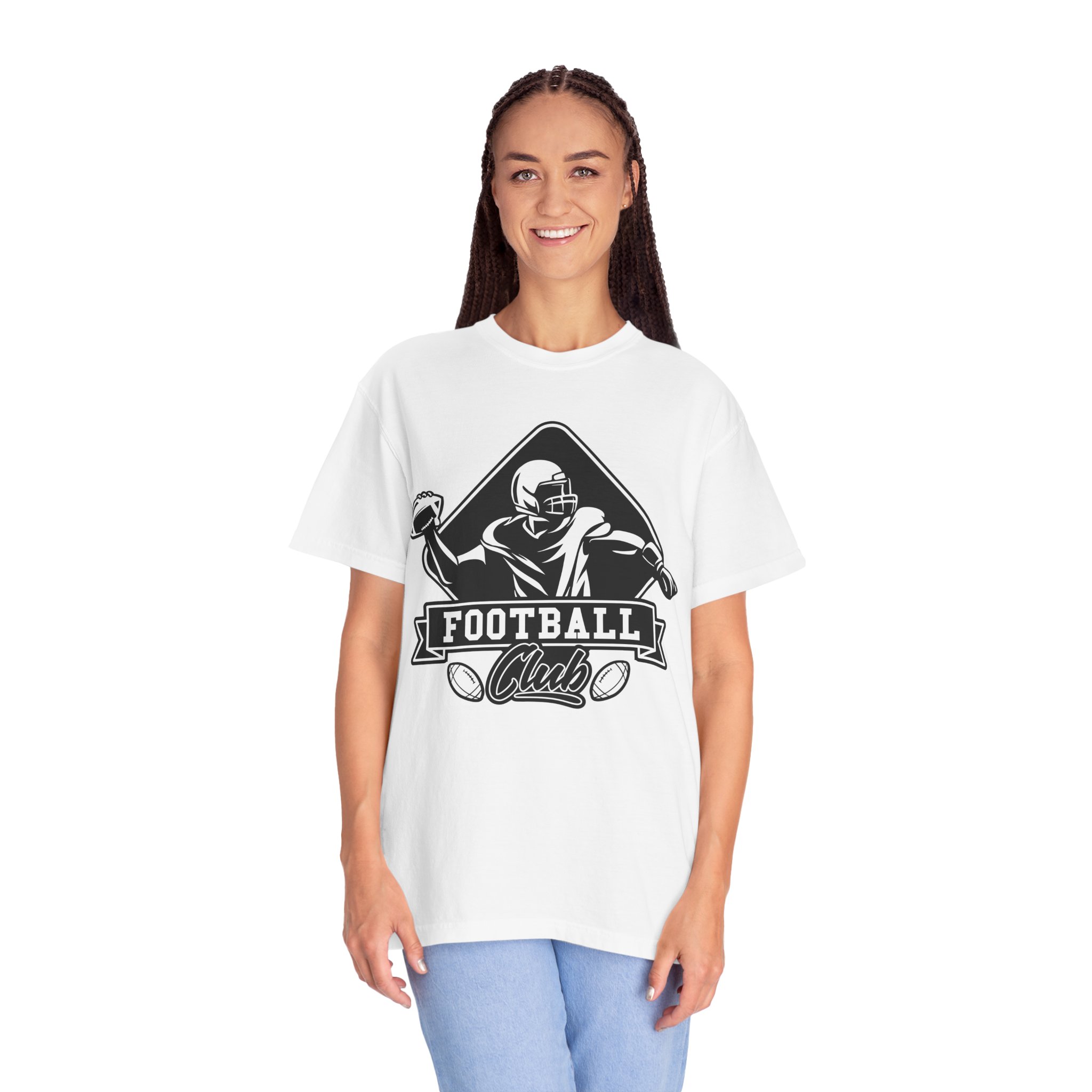 C - 16.15b - Football Club Unisex Garment-Dyed T-shirt | Casual Sportswear, Gift for Football Fans, Team Apparel, Perfect for Game Days. - Image 11