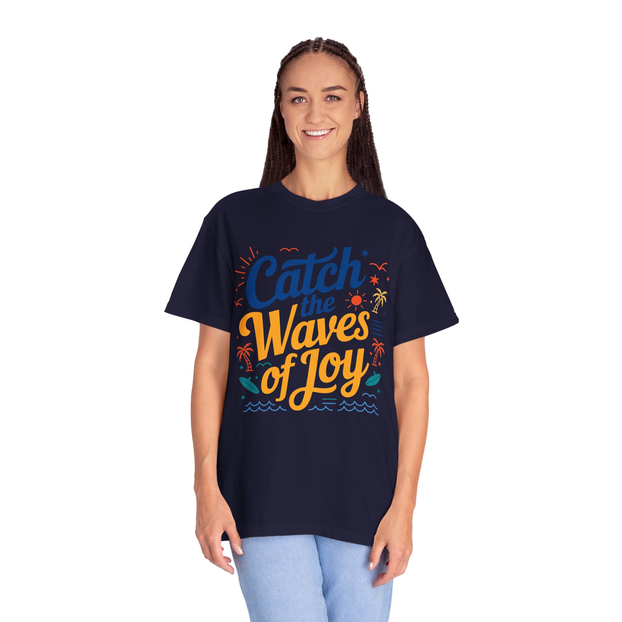 Catch the Waves of Joy T-Shirt, Beachwear, Summer Apparel, Unisex Fashion, Vacation Shirt, Gift for Surfers. - Image 19