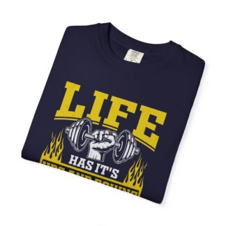 Life Has Its Ups and Downs I Call Them Squats T-Shirt – Funny Gym Graphic Tee for Fitness Humor & Leg Day Motivation. - Image 7