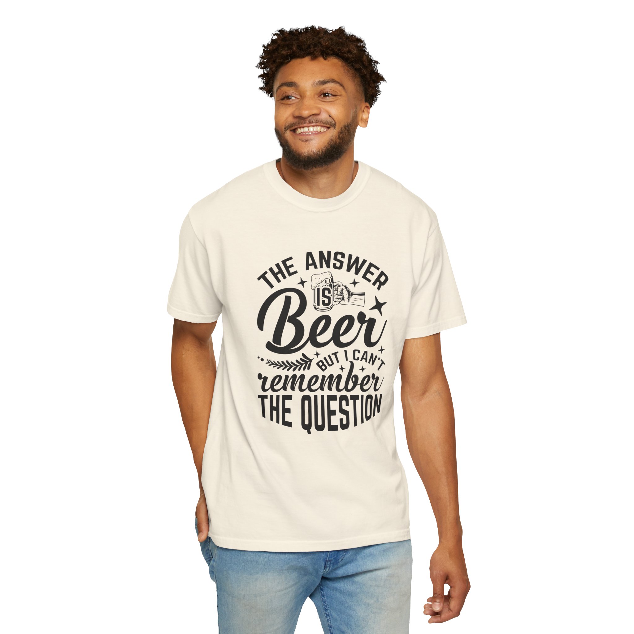 Funny Beer T-Shirt, The Answer is Beer Graphic Tee, Unisex Casual Wear, Gift for Beer Lovers, Birthday Present, Humor Clothing. - Image 22