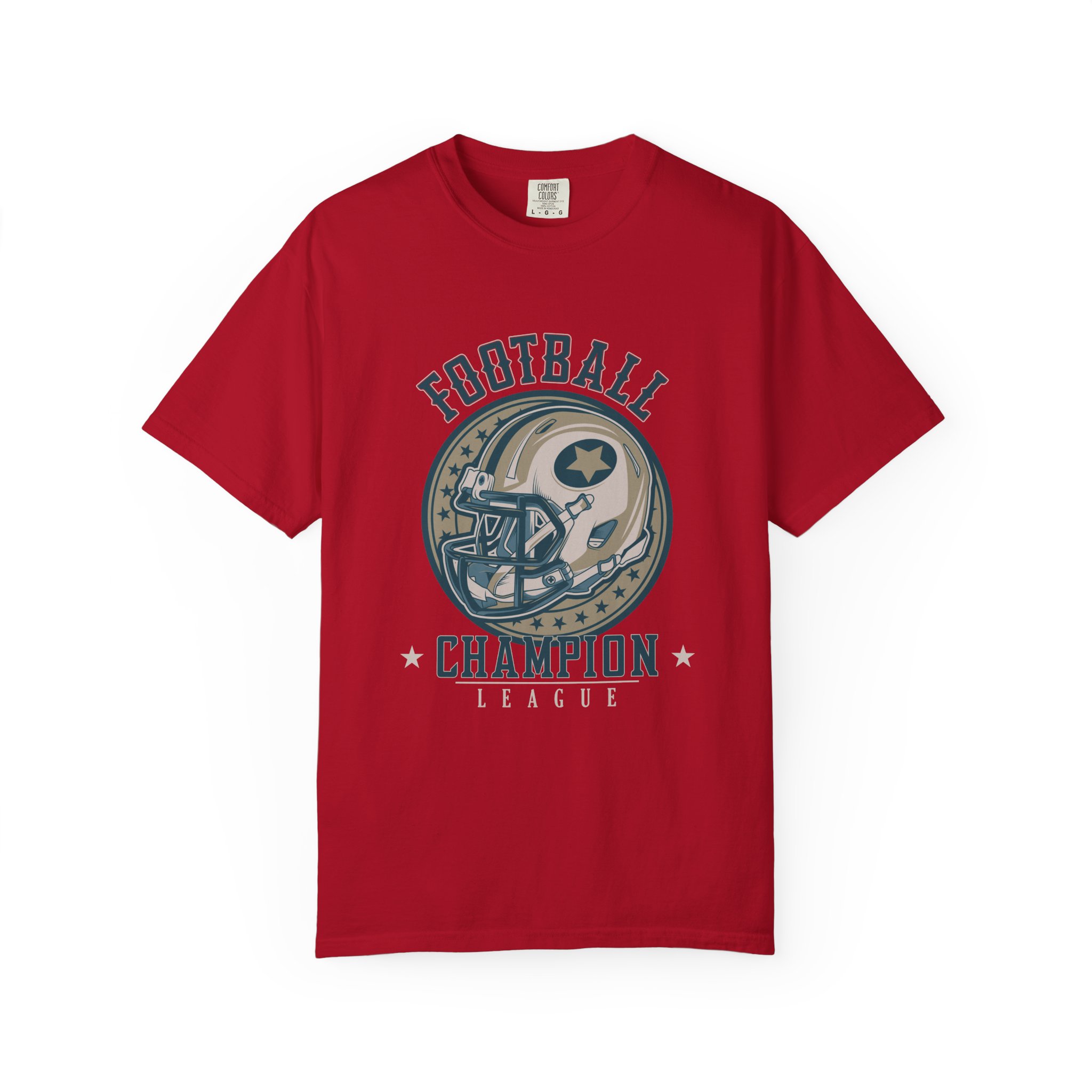 Football Champion T-Shirt, Unisex Garment-Dyed Tee for Sports Fans, Vintage Sports Apparel, Gift for Football Lovers, Casual Wear. - Image 49