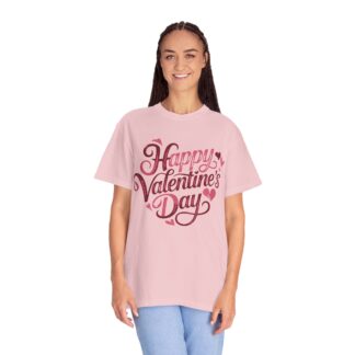 Happy Valentine’s Day Heart Script T-Shirt – Romantic Love Graphic Tee for Couples, Gift Giving & Festive Celebration. - Image 51
