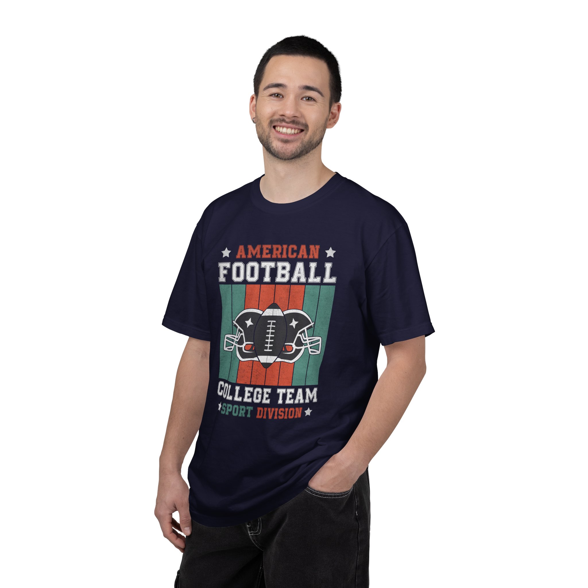 C - 16.16 - American Football College Team Unisex Garment-Dyed T-Shirt, Sports Fan Tee, Game Day Shirt, Gift for Football Lovers. - Image 2
