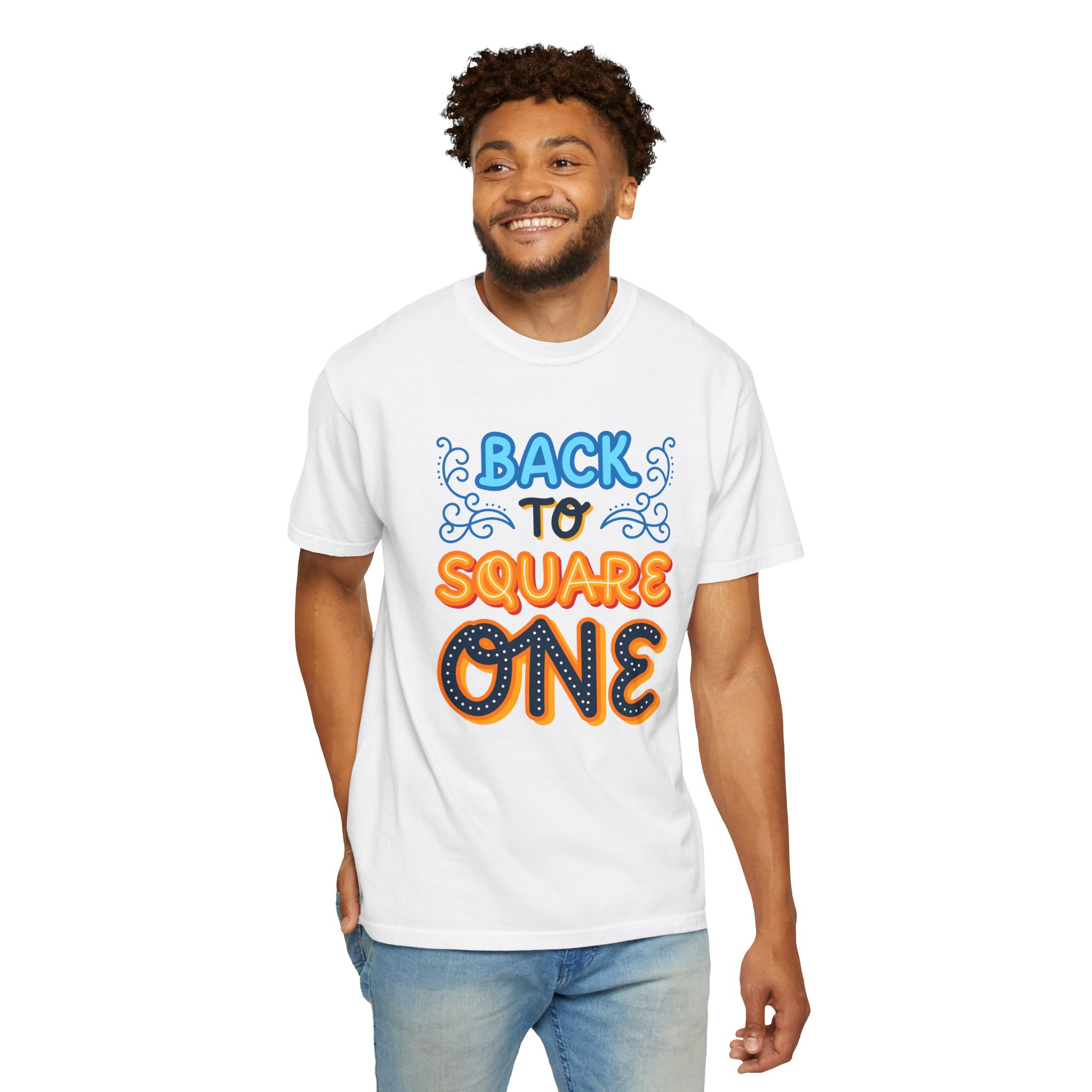 b2 - 2.8d - Back to Square One T-Shirt – Retro Fun Graphic Tee for Fresh Starts & Playful Everyday Vibes. - Image 6