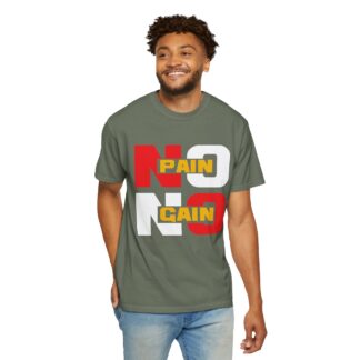 Stylish Motivational Quote T-shirt - No Pain No Gain Graphic Unisex Tee - Image 14