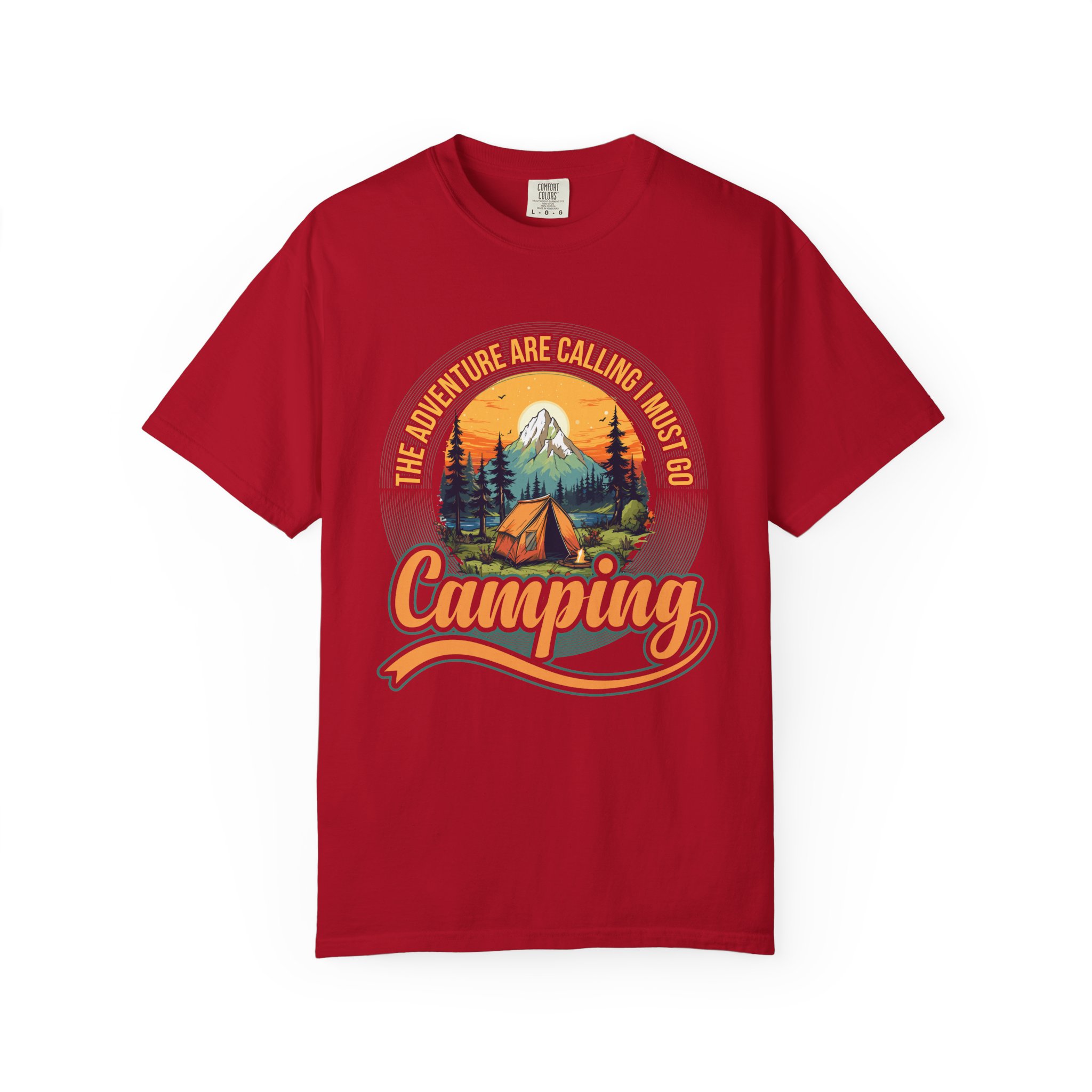 Adventure Camping T-Shirt, Unisex Garment-Dyed Tee, Camping Lovers Gift, Outdoor Adventure Shirt, Nature Graphic Tee. - Image 33