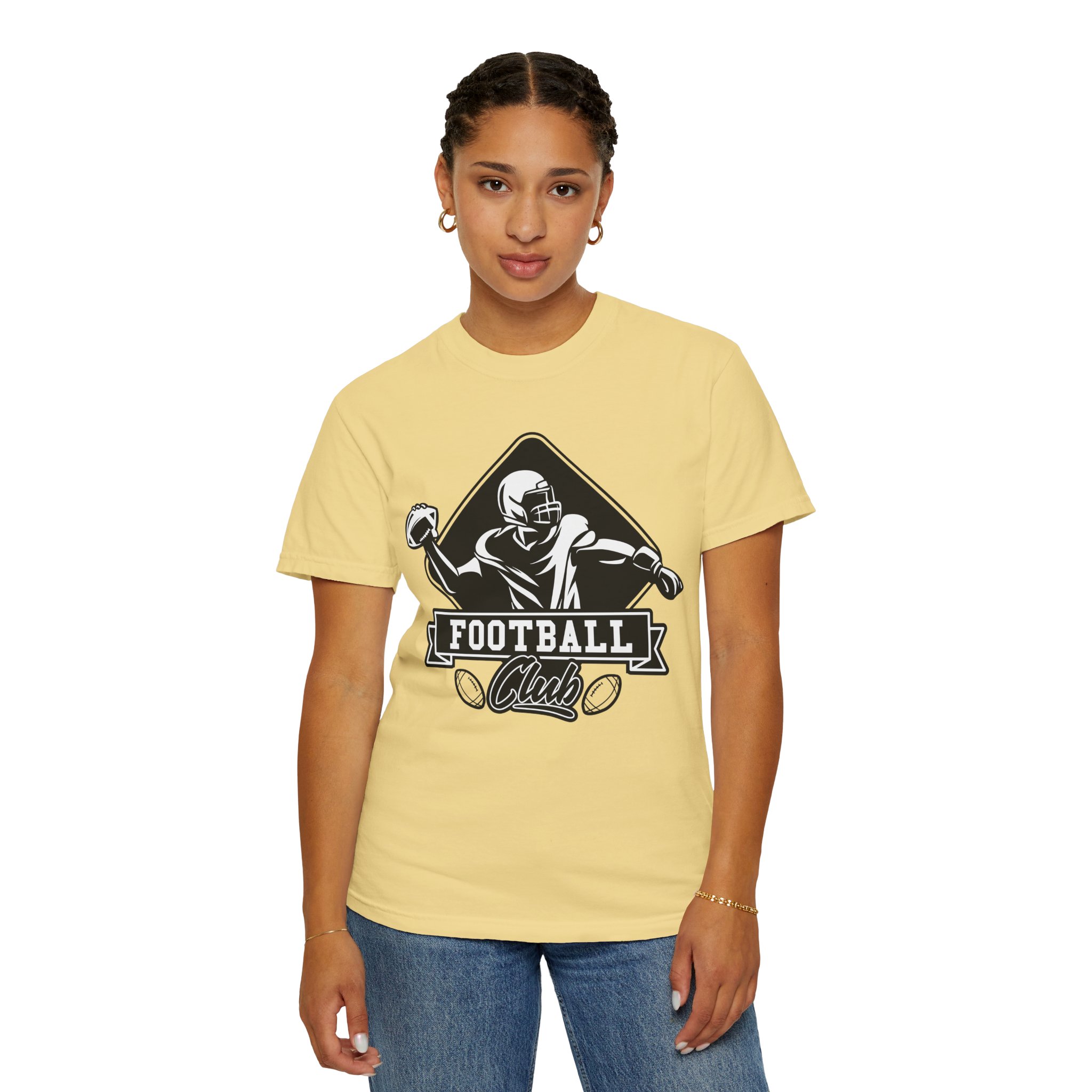 C - 16.15b - Football Club Unisex Garment-Dyed T-shirt | Casual Sportswear, Gift for Football Fans, Team Apparel, Perfect for Game Days. - Image 20