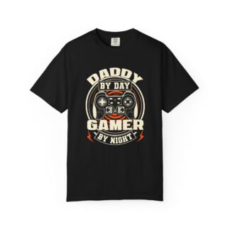 Gamer dad t-shirt - Fun Tee for Dads - Daddy by Day Gamer by Night T-Shirt - Image 25