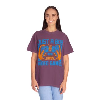 Game Controller T Shirt for Young Gamers - Just a Boy Who Loves Video Games Unisex Tee - Image 43