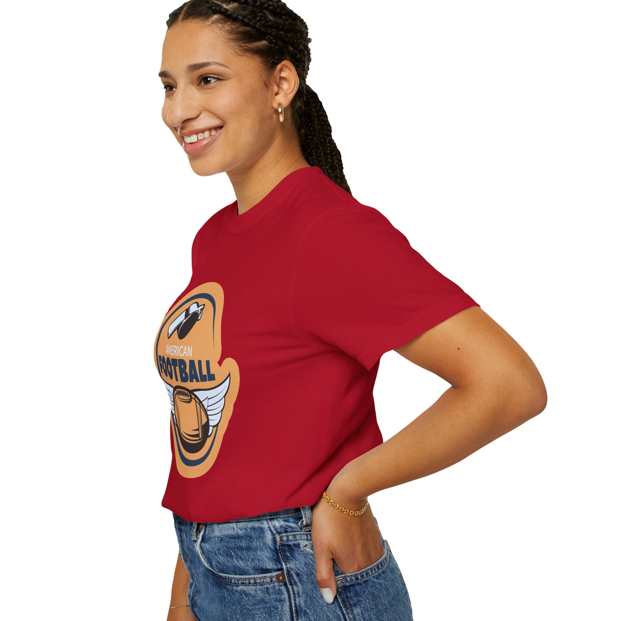 American Football Vintage T-Shirt - Unisex, Sports Fan Apparel, Casual Wear, Gift for Football Lovers, Game Day Tee. - Image 5