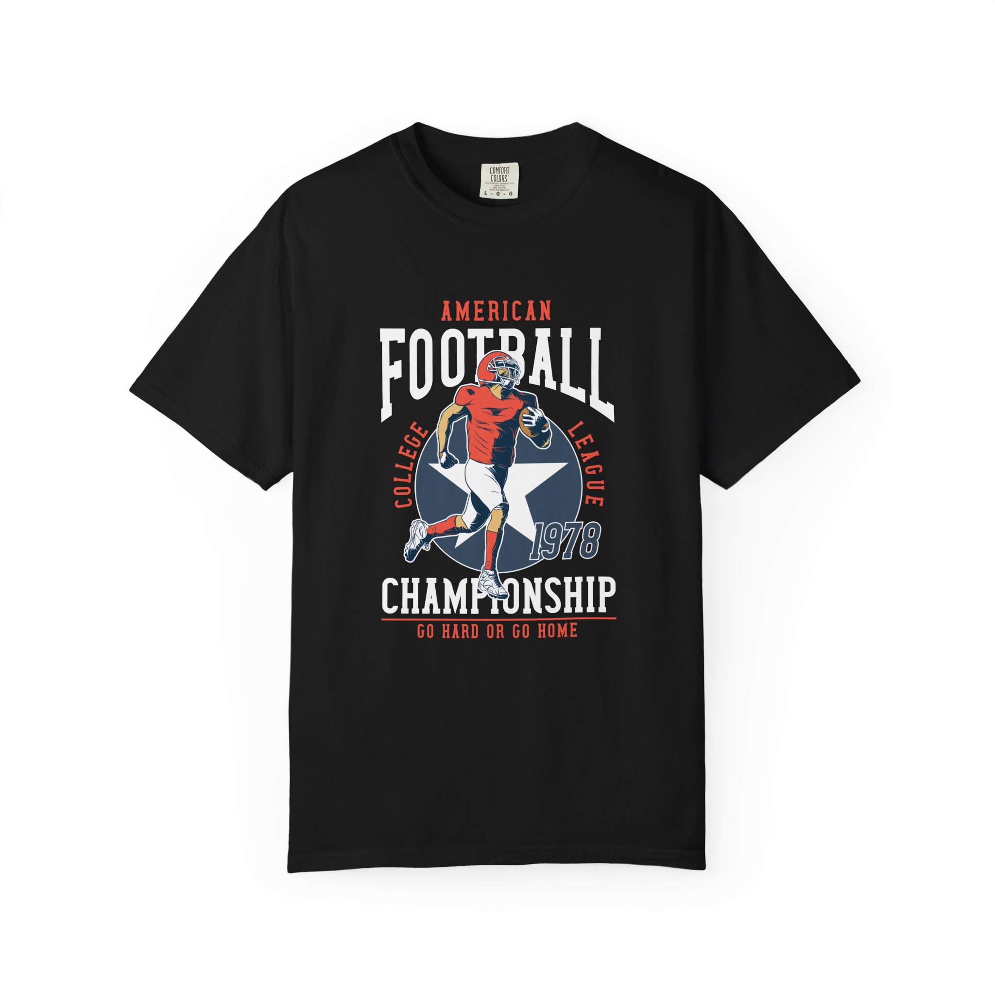 C - 16.19 - Vintage Football Championship T-Shirt, Sports Tee, Unisex Apparel, Gift for Football Fans, Casual Wear, Retro Style, Game Day Shir.