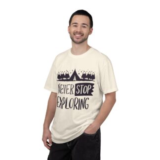 Adventure-Ready Garment-Dyed T-Shirt | Never Stop Exploring Graphic Tee, Camping Shirt, Travel Apparel, Nature Lover Gift. (Copy) - Image 18