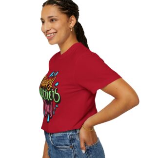 Happy Mother’s Day Colorful Hand-Lettered T-Shirt – Cute Mom Gift Graphic Tee, Celebration Wear & Gift Giving. - Image 5