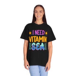 Funny summer quote t-shirt - Beachy Vibes - I Need Vitamin Sea - Image 3
