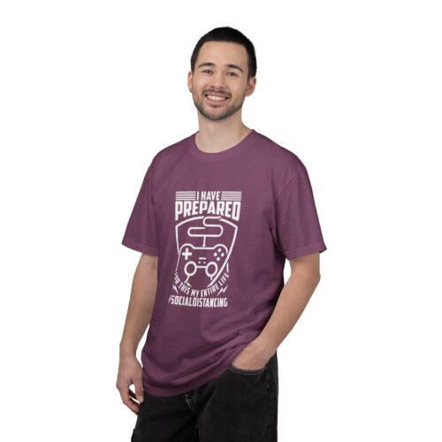Funny Gamer Tee Gaming Humor T-Shirt - Gaming Social Distancing Tee - Image 26
