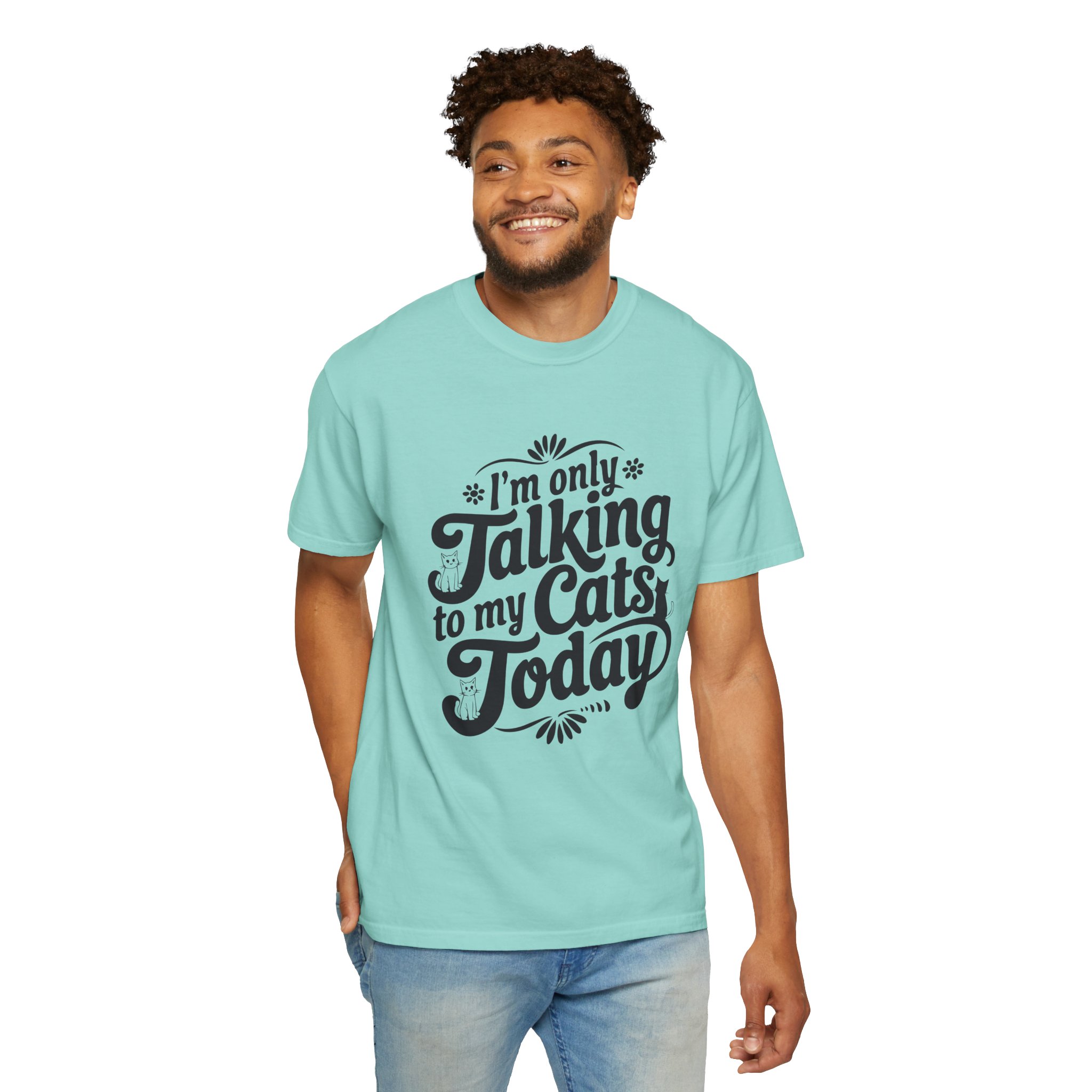 b2 - 5.8 - Talking to My Cats Today T-Shirt – Funny Cat Lover Graphic Tee for Introvert Humor & Cozy Pet Lover Vibes. - Image 30