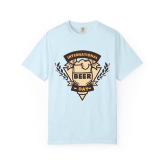 International Beer Day Beer Badge T-Shirt – Funny Beer Lover Graphic Tee for Men, Fun Celebration Wear & Perfect Gift Giving.