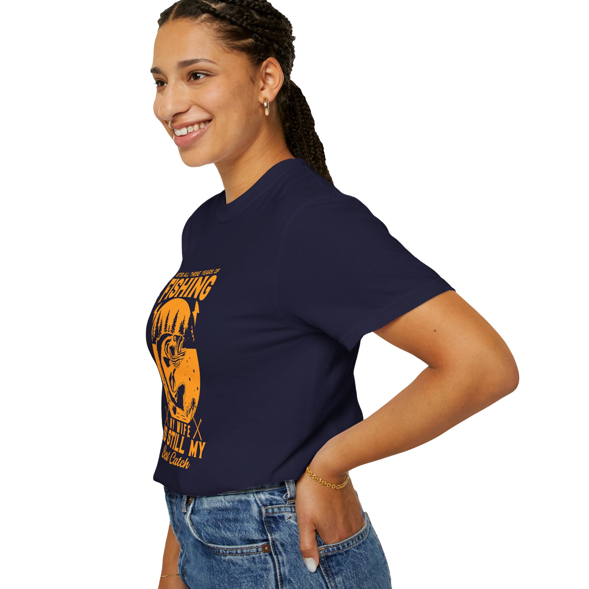 Fishing Enthusiast T-Shirt - My Wife is Still My Best Catch | Gift for Fishermen, Casual Wear, Fishing Trip. - Image 21