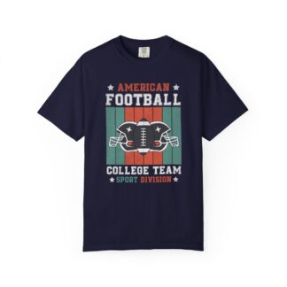 C - 16.16 - American Football College Team Unisex Garment-Dyed T-Shirt, Sports Fan Tee, Game Day Shirt, Gift for Football Lovers.