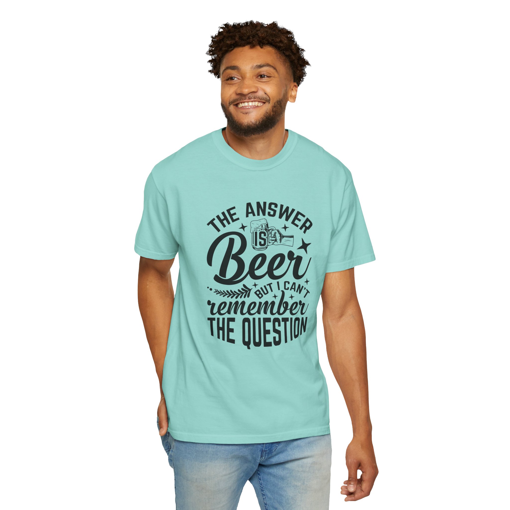 Funny Beer T-Shirt, The Answer is Beer Graphic Tee, Unisex Casual Wear, Gift for Beer Lovers, Birthday Present, Humor Clothing. - Image 6