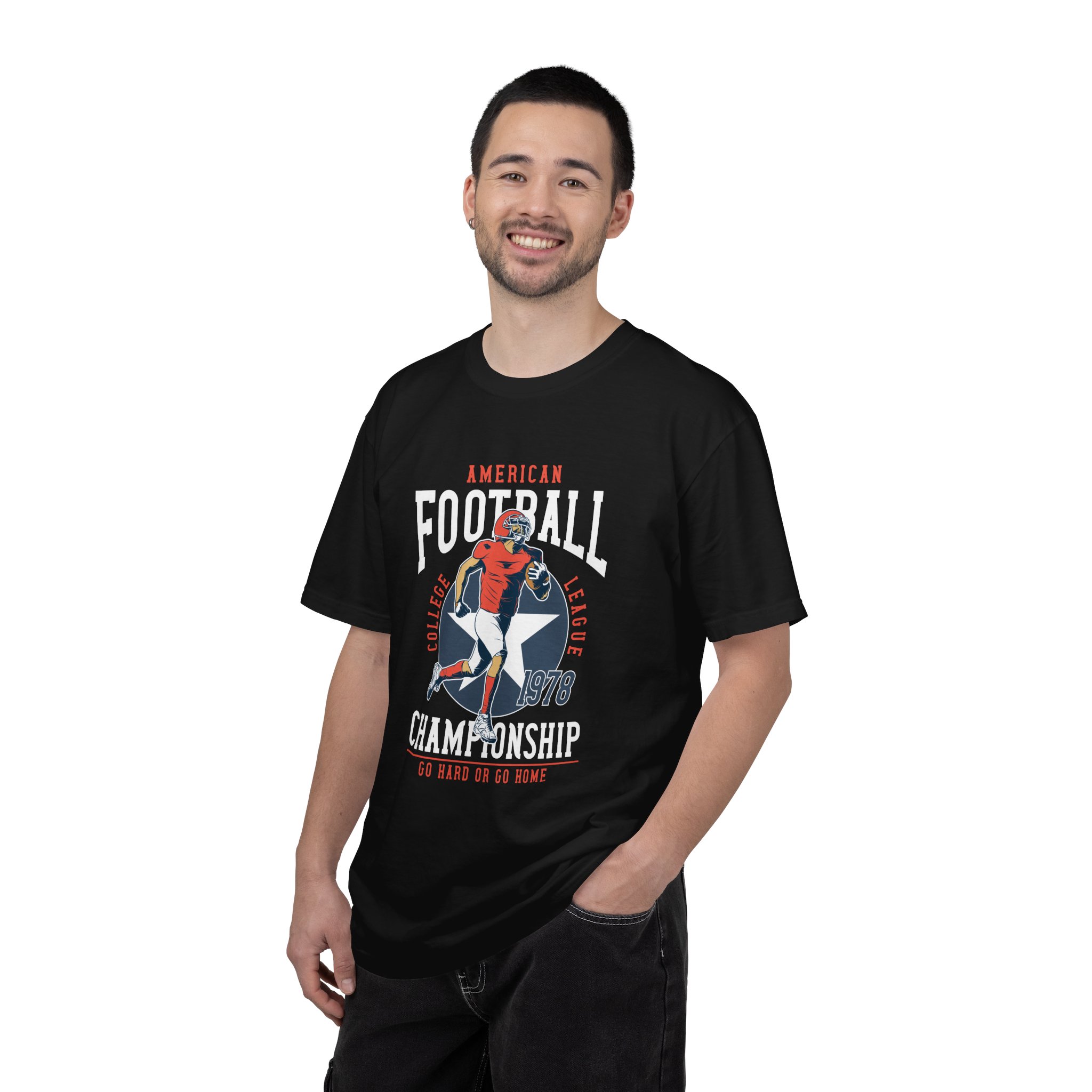 C - 16.19 - Vintage Football Championship T-Shirt, Sports Tee, Unisex Apparel, Gift for Football Fans, Casual Wear, Retro Style, Game Day Shir. - Image 2