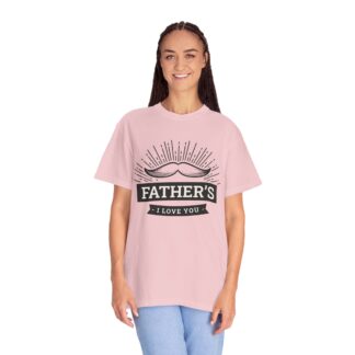 Father’s I Love You Vintage Mustache T-Shirt – Cute Love Graphic Tee for Dads, Perfect Gift for Father’s Day, Birthday & Special Celebration Wear. - Image 51