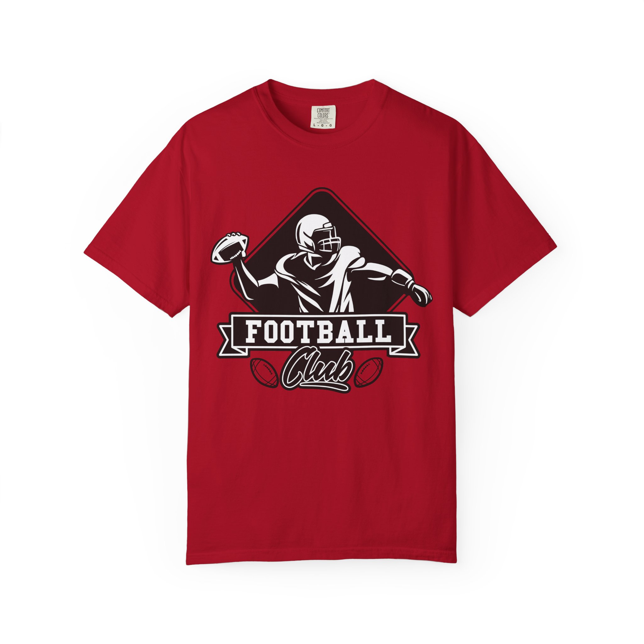 C - 16.15b - Football Club Unisex Garment-Dyed T-shirt | Casual Sportswear, Gift for Football Fans, Team Apparel, Perfect for Game Days.