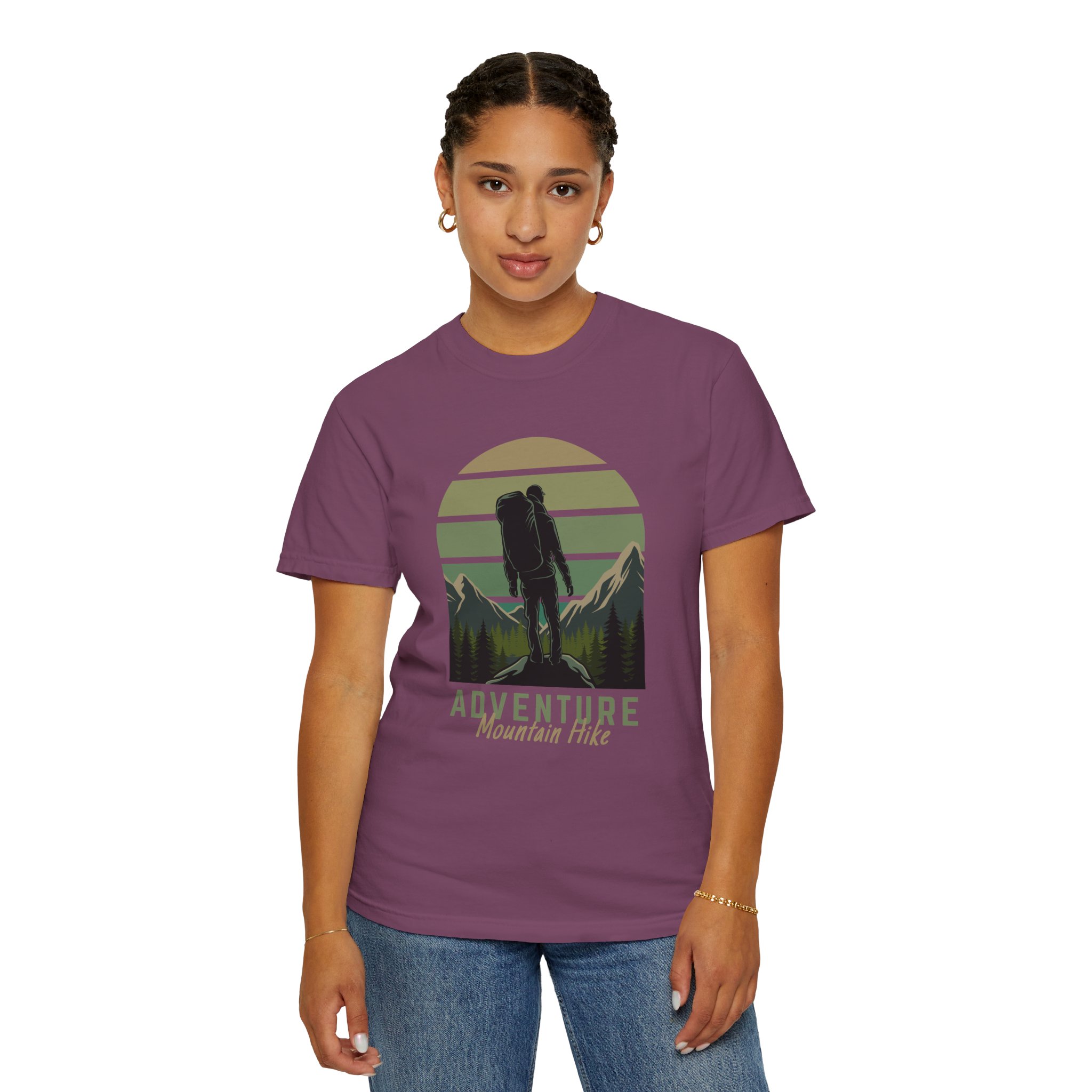 Adventure Mountain Hike T-Shirt | Unisex Garment-Dyed Tee | Nature Lover Gift | Outdoor Adventure Apparel | Hiking Outfit. - Image 44