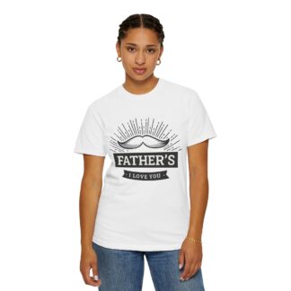 Father’s I Love You Vintage Mustache T-Shirt – Cute Love Graphic Tee for Dads, Perfect Gift for Father’s Day, Birthday & Special Celebration Wear. - Image 12