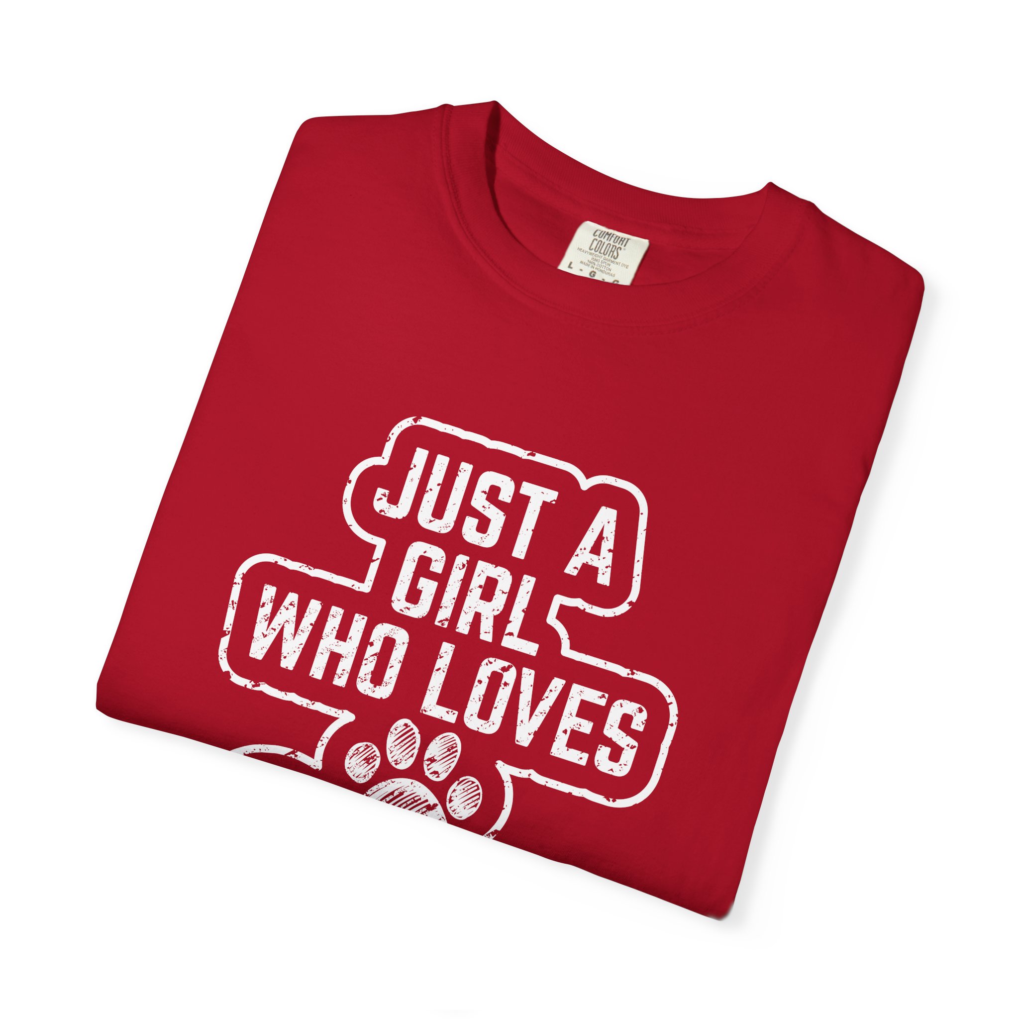 b2 - 4.3- Just a Girl Who Loves Dogs T-Shirt – Cute Dog Lover Graphic Tee for Pet Lovers & Everyday Casual Style. - Image 7