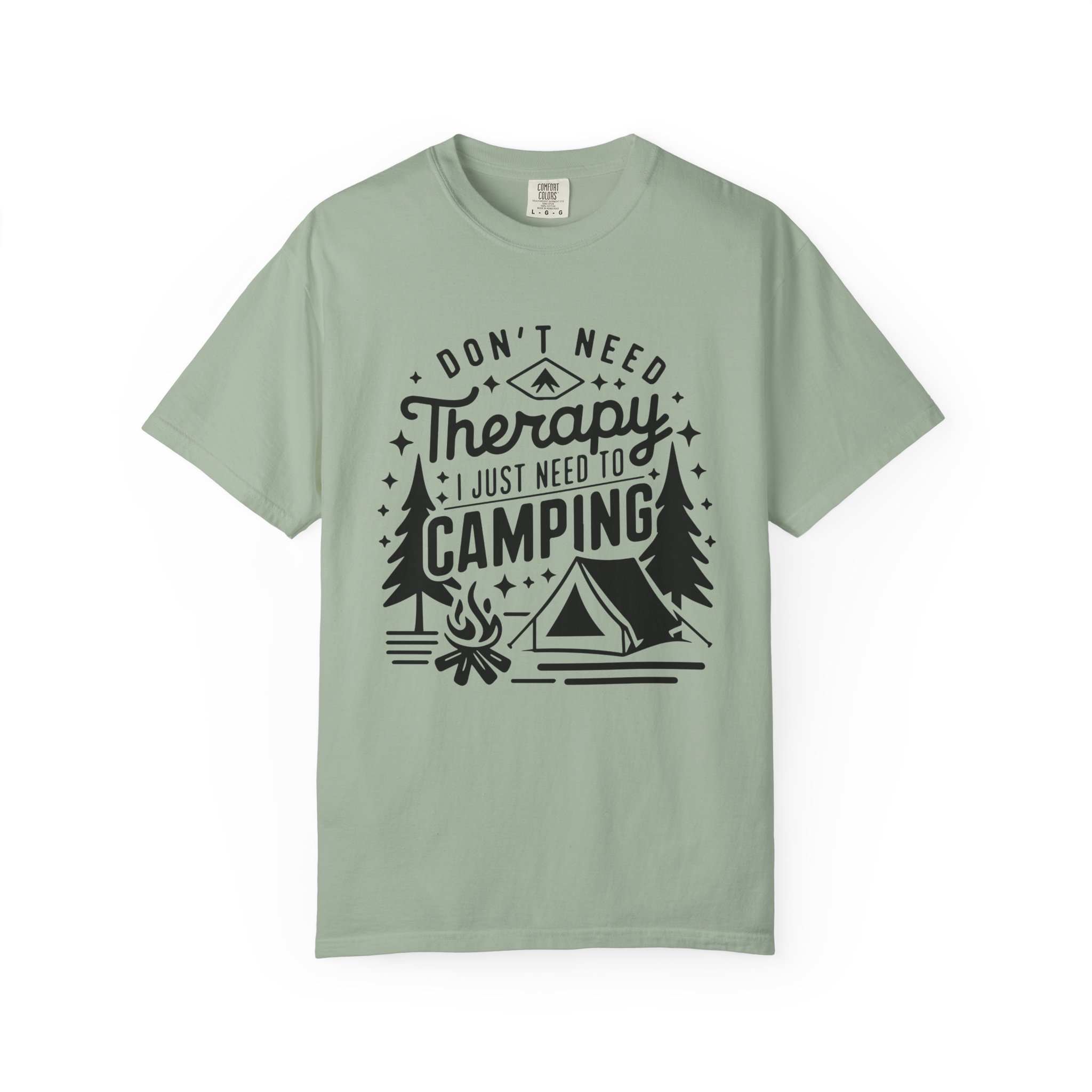 Camping Therapy T-Shirt | Unisex Garment-Dyed Tee for Outdoor Lovers, Perfect Gift for Campers, Nature Lovers, and Adventure Seekers. - Image 17
