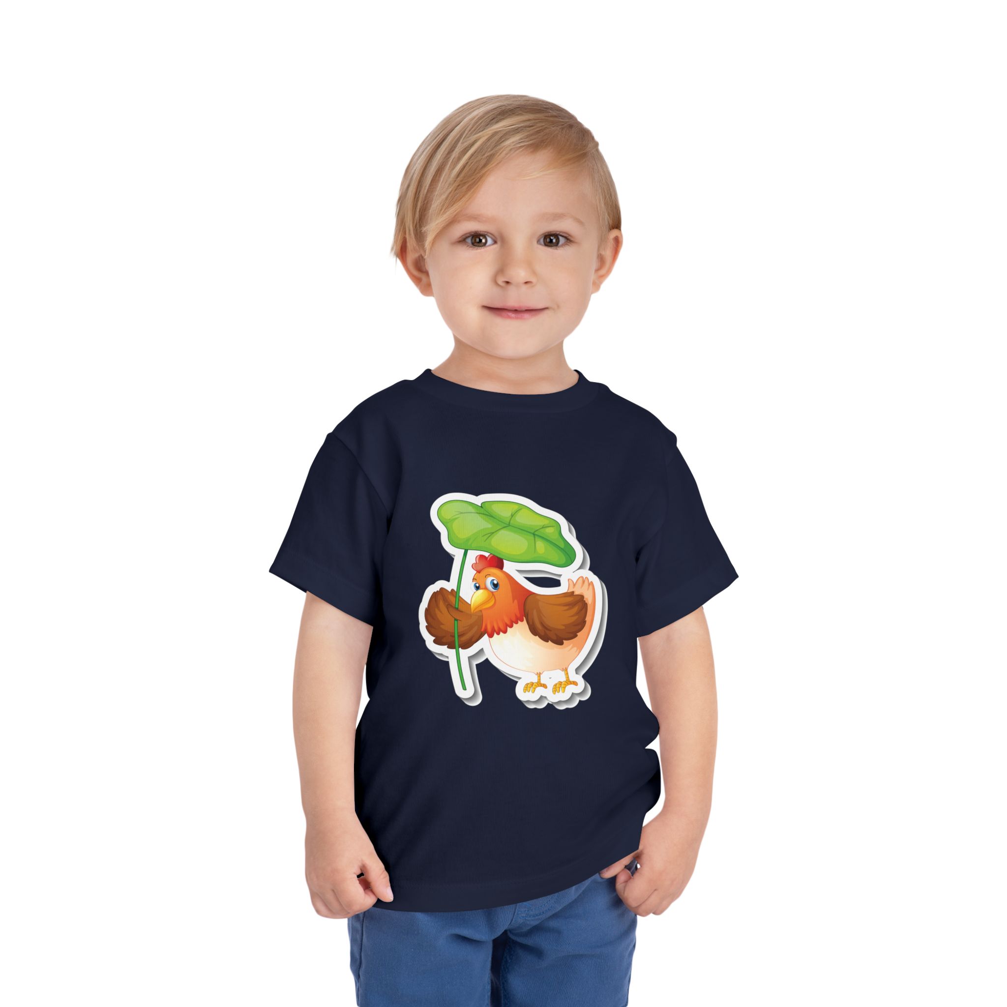 Cute Chick with Leaf Toddler T-Shirt – Adorable Baby Bird Graphic Tee for Kids, Boys & Girls. - Image 23