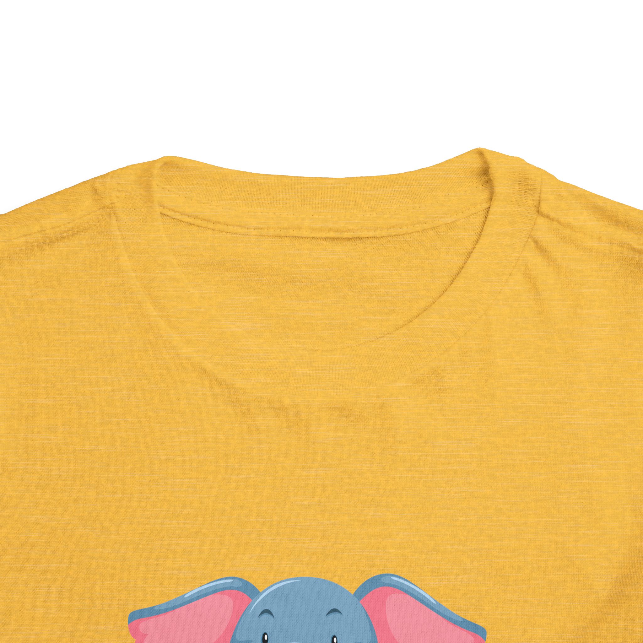 Cute Baby Elephant Toddler T-Shirt – Adorable Pink & Blue Elephant Graphic Tee for Kids, Boys & Girls. - Image 4