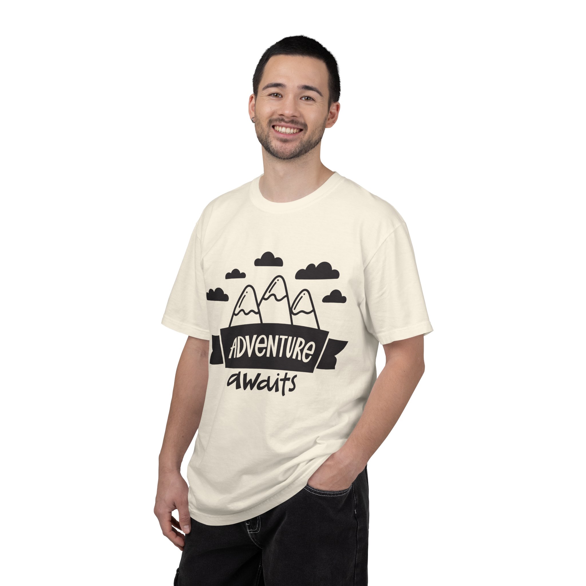 C - 14.4a - Adventure Awaits Unisex Garment-Dyed T-shirt | Nature Lover Tee, Outdoor Shirt, Travel Apparel, Gift for Explorers, Adventure Clothing. - Image 18